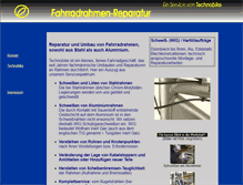 Tablet Screenshot of fahrradrahmen-reparatur.de